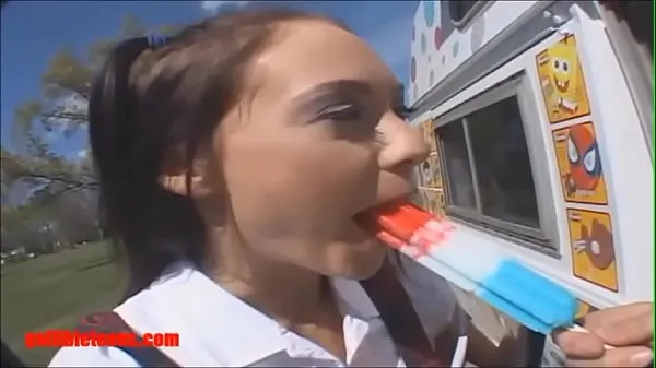 Watch icecream truck gets more than icecream in pigtails drive Videos