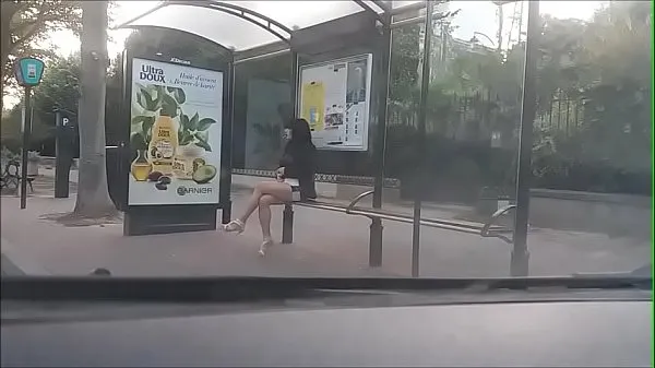 Watch bitch at a bus stop drive Videos