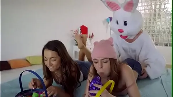 شاهد مقاطع فيديو Easter bunny lays eggs inside her القيادة