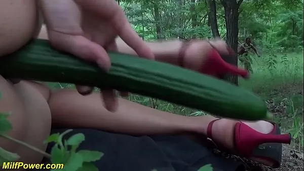 Watch redhead stepmom rough big banged in the woods drive Videos