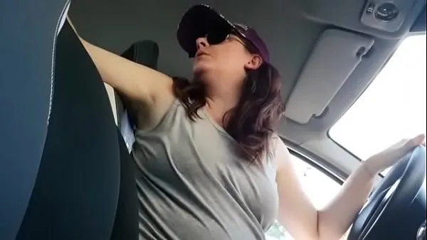 Tonton Great masturbation in the car with a mega super wet orgasm for you drive Video