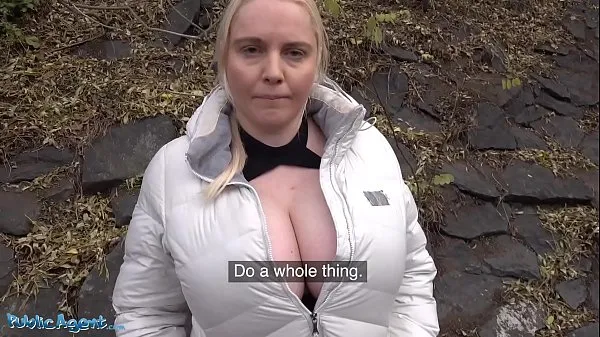 Tonton Public Agent Huge boobs blonde Jordan Pryce gives blowjob for cash memacu Video