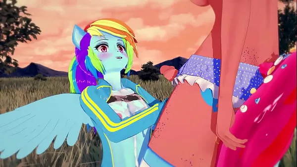 Assista MLP Inspired - Rainbow Dash x Futanari Pinkie Pie - Masturbação e sexo vídeos de drive