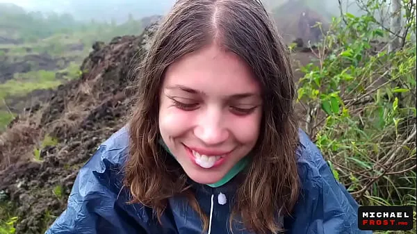Watch The Riskiest Public Blowjob In The World On Top Of An Active Bali Volcano - POV drive Videos
