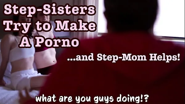 Tonton StepSisters Make a Porno and StepMom Directs Them How To Fuck Painful Big Dick Stretches Out Tight Pussy drive Video