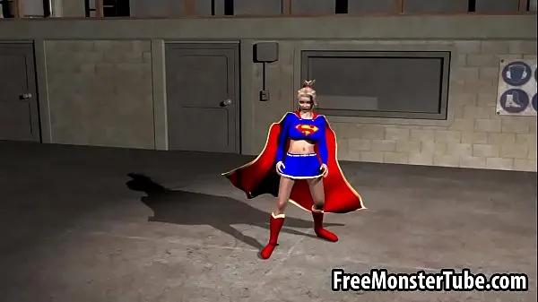 Oglejte si videoposnetke Foxy 3D cartoon Supergirl riding a rock hard cock vožnjo